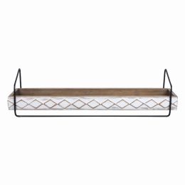 Farmhouse Patterned Wall Shelf (Pack of 1)