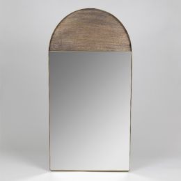 Mango Wood & Iron Arch Mirror (Pack of 1)