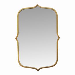 36" Hillary Gold Metal Mirror (Pack of 1)