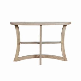 11.5" x 47.25" x 32" Dark Taupe Finish Hall Console Accent Table (Pack of 1)