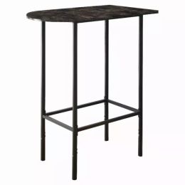 23.75" x 35.5" x 41" Grey Mdf Metal  Accent Table (Pack of 1)