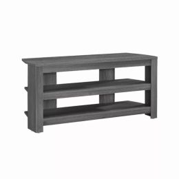 15.5" x 42" x 19.75" Grey Particle Board Laminate TV Stand (Pack of 1)