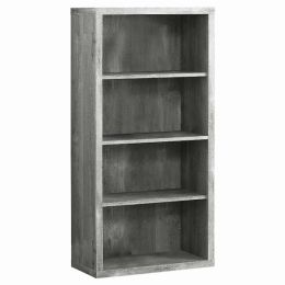 11.75" x 23.75" x 47.5" Grey Particle Board Adjustable Shelves  Bookshelf (Pack of 1)