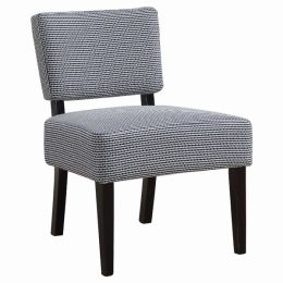 27.5" x 22.75" x 31.5" Blue Foam Accent Chair with Solid Wood Frame (Pack of 1)