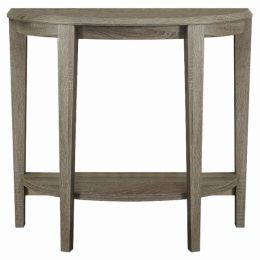 11.75" x 36" x 32.5" Dark Taupe Finish Accent Table (Pack of 1)